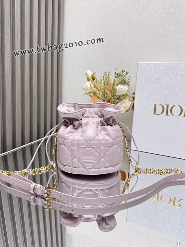 Dior专柜2025新款迪奥顶级原单迷你抽绳水桶包 djfk1196